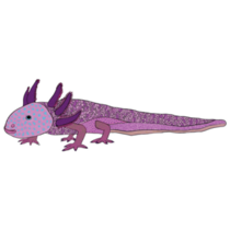Walking Fish Axolotl Sticker