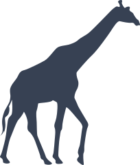 Walking Giraffe Sticker