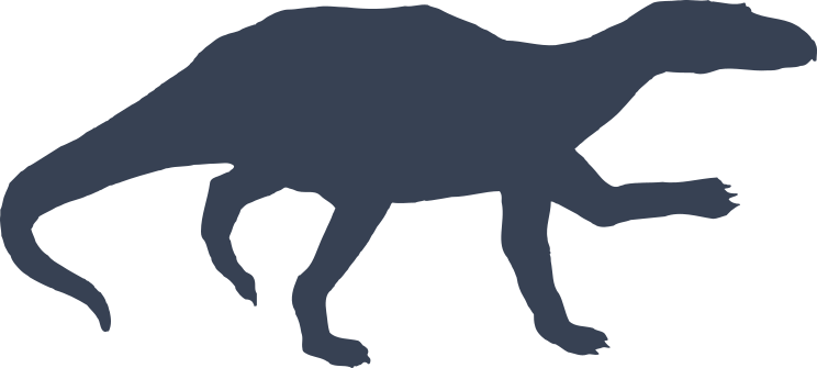 Walking Iguanadon Dinosaur Sticker