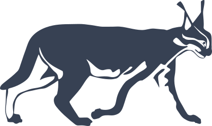 Walking Lynx Sticker