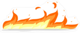 Wall of Flames Sticker