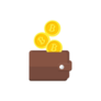 Wallet With Bitcoin Sticker