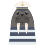 Walrus Captain With Sailor Sticker