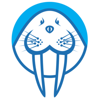 Walrus In Blue Sticker