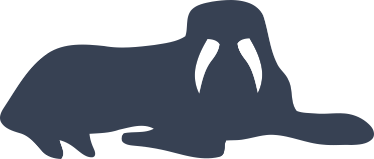 Walrus Laying Down Sticker