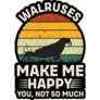 Walrus Make Me Happy Sticker