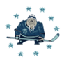 Walrus Mascot Of Hockey Team Sticker