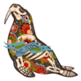 Walrus Skeletons With Floral Pattern Sticker 