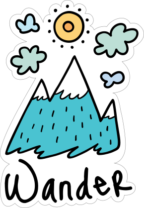 Wander Camping Sticker