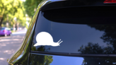 Wandering Snail Sticker on a Rear Car Window (New) example