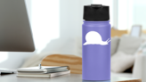 Wandering Snail Sticker on a Water Bottle (New) example
