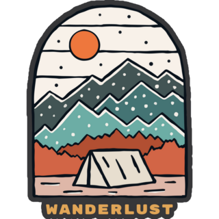 Wanderlust Outdoor Camping Sticker