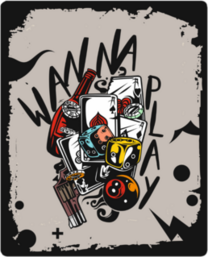 Wanna Play Street Style Sticker