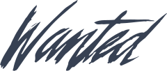 Wanted Vinyl Lettering Sticker