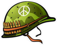 War Helmet Sticker