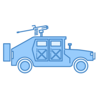 War Humvee Military Sticker