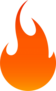 Warm Flame Fire Sticker