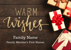 Warm Wishes Holiday Magnet