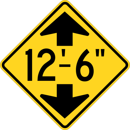 Warning 12-6 Sticker