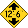 Warning 12-6 Sticker