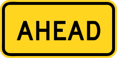 Warning Ahead Sticker