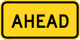 Warning Ahead Sticker