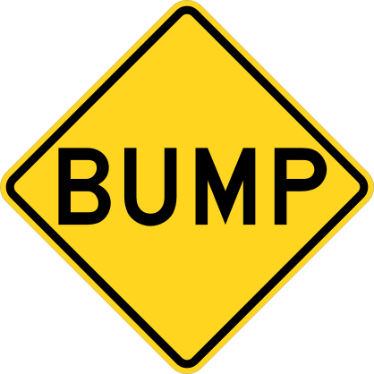 Warning Bump Sticker