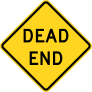 Warning Dead End Sticker