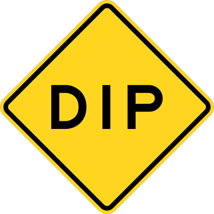 Warning Dip Sticker
