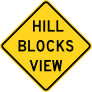Warning Hill Blocks View Sticker
