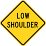 Warning Low Shoulder Sticker