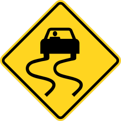 Warning May Swivel Sticker