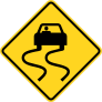 Warning May Swivel Sticker