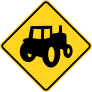 Warning Tractors Sticker
