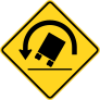 Warning Trucks May Tip Right Sticker