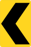Warning Turning Left Sticker