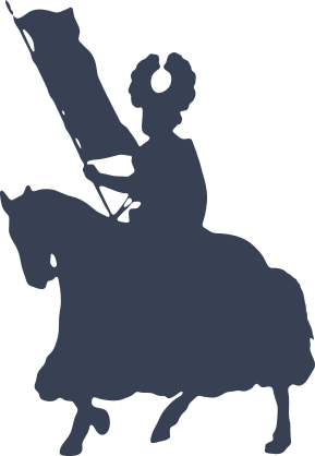 Warrior On Horse Sticker