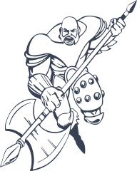 Warrior With An Axe Sticker