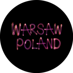 Warsaw Capital And Largest City Of Poland Lettering Sticker