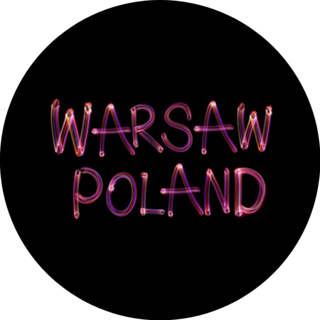 Warsaw Capital And Largest City Of Poland Lettering Sticker