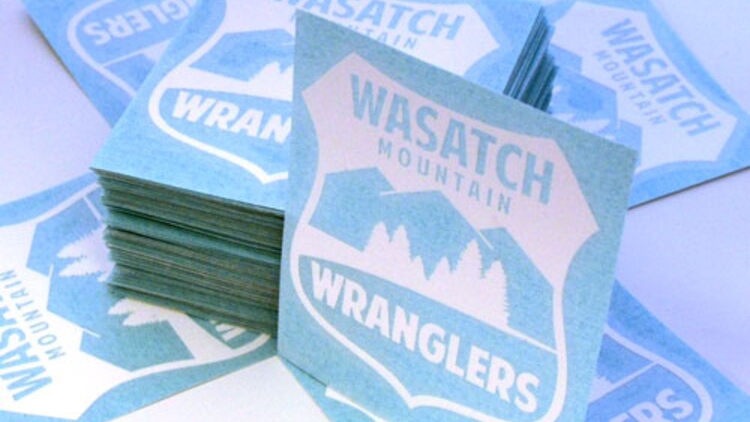Wasatch Mountain Wranglers Custom Cut-Out Stickers