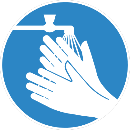 Wash Hands Sign Sticker