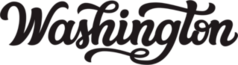Washington Calligraphy Sticker