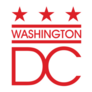 Washington Dc Red Text Design Sticker