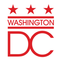 Washington Dc Red Text Design Sticker