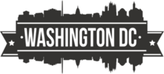 Washington DC Skyline Banner Sticker