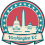 Washington DC Skyline Seal Sticker