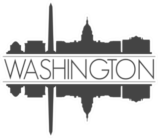 Washington DC Skyline Sticker