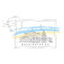 Washington Dc Stamp Illustration Sticker
