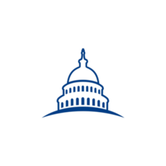 Washington DC US Capitol Line Art Sticker